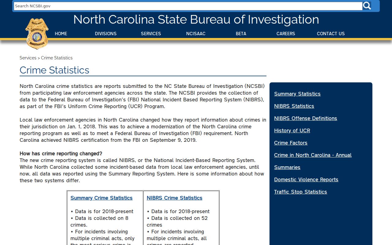 Columbus County criminal history North Carolina crime statistics source