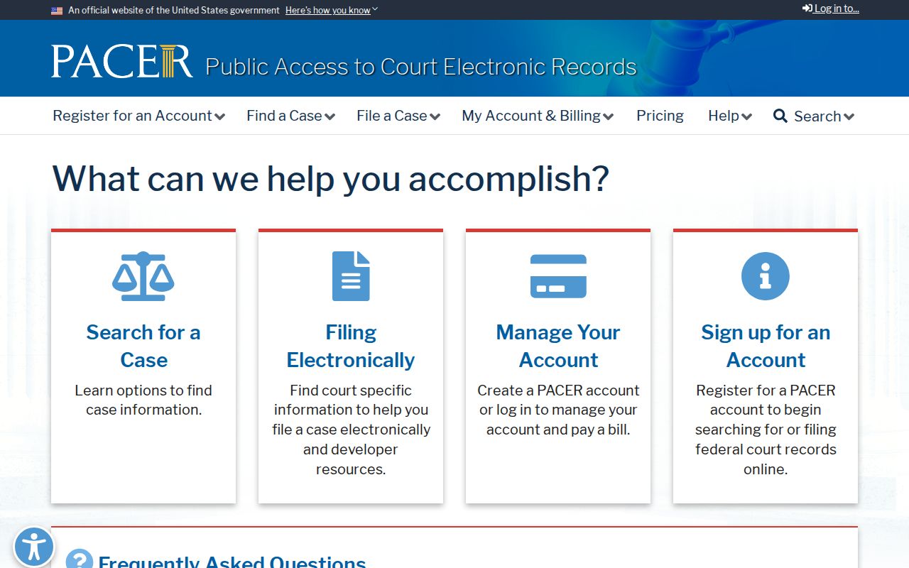 Whiteville criminal records federal PACER case access